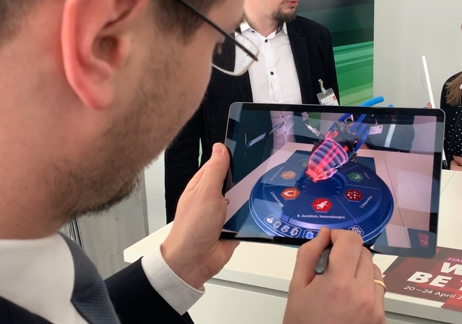 Fraunhofer IWS – Aerospike AR application in use at Hannover Messe 2020