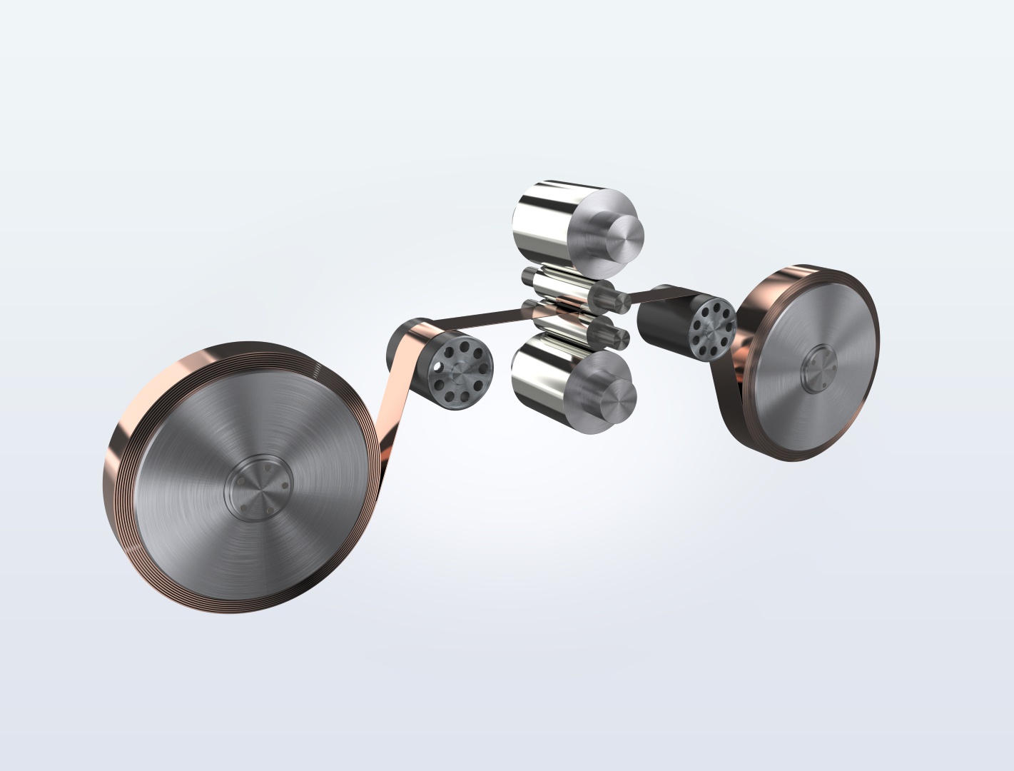 HMP – Quarto band rolling mill 3D illustration